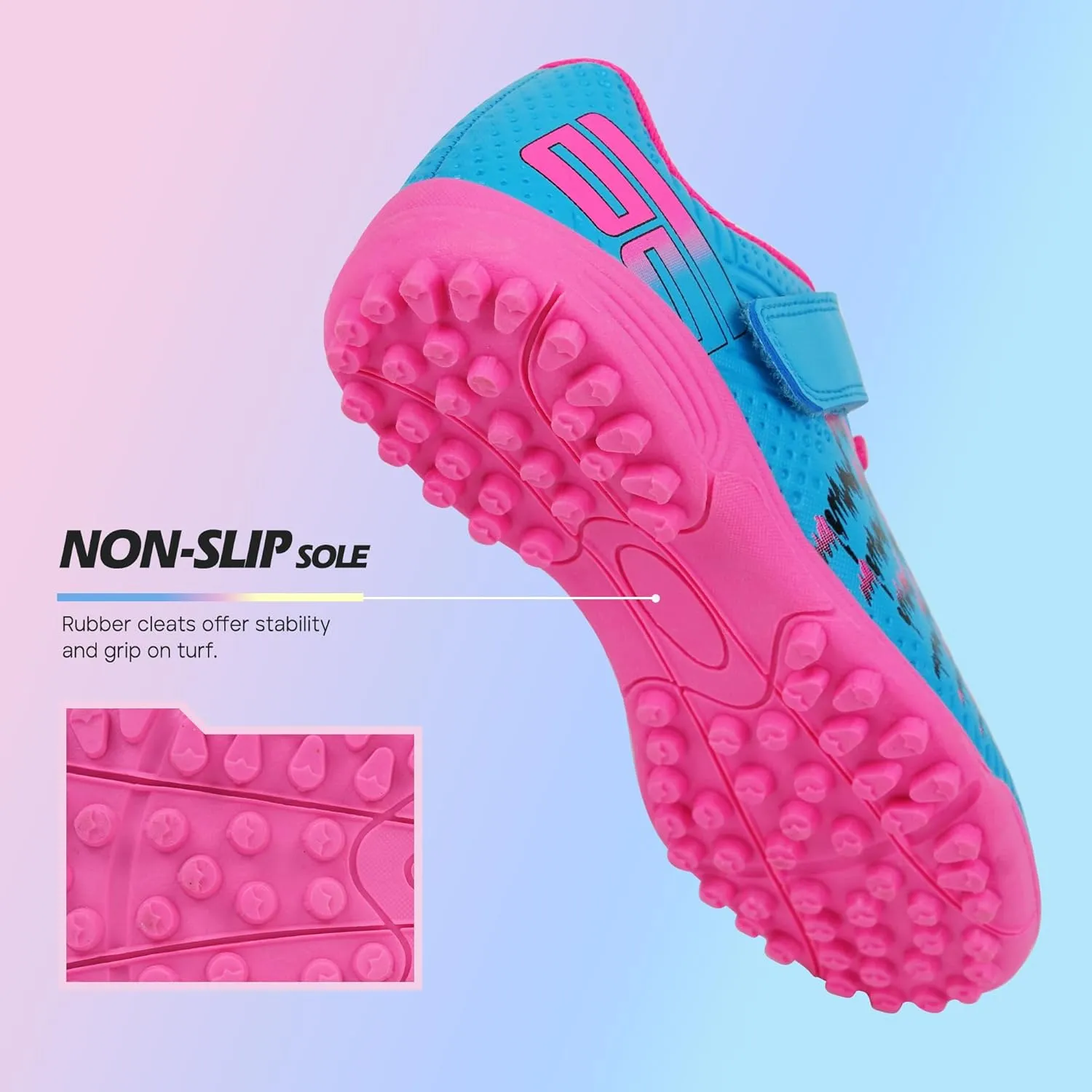 brooman Kids Turf Soccer Shoes Girls Boys Indoor Soccer Shoes
