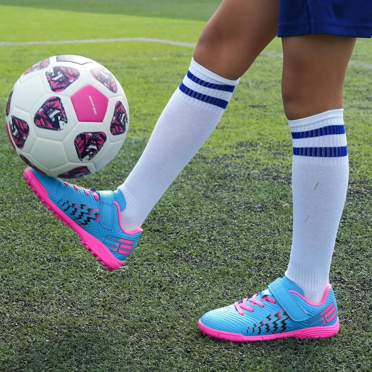 brooman Kids Turf Soccer Shoes Girls Boys Indoor Soccer Shoes