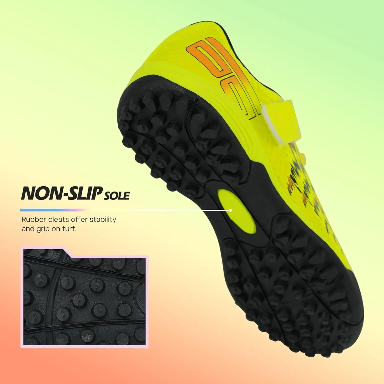 brooman Kids Turf Soccer Shoes Girls Boys Indoor Soccer Shoes