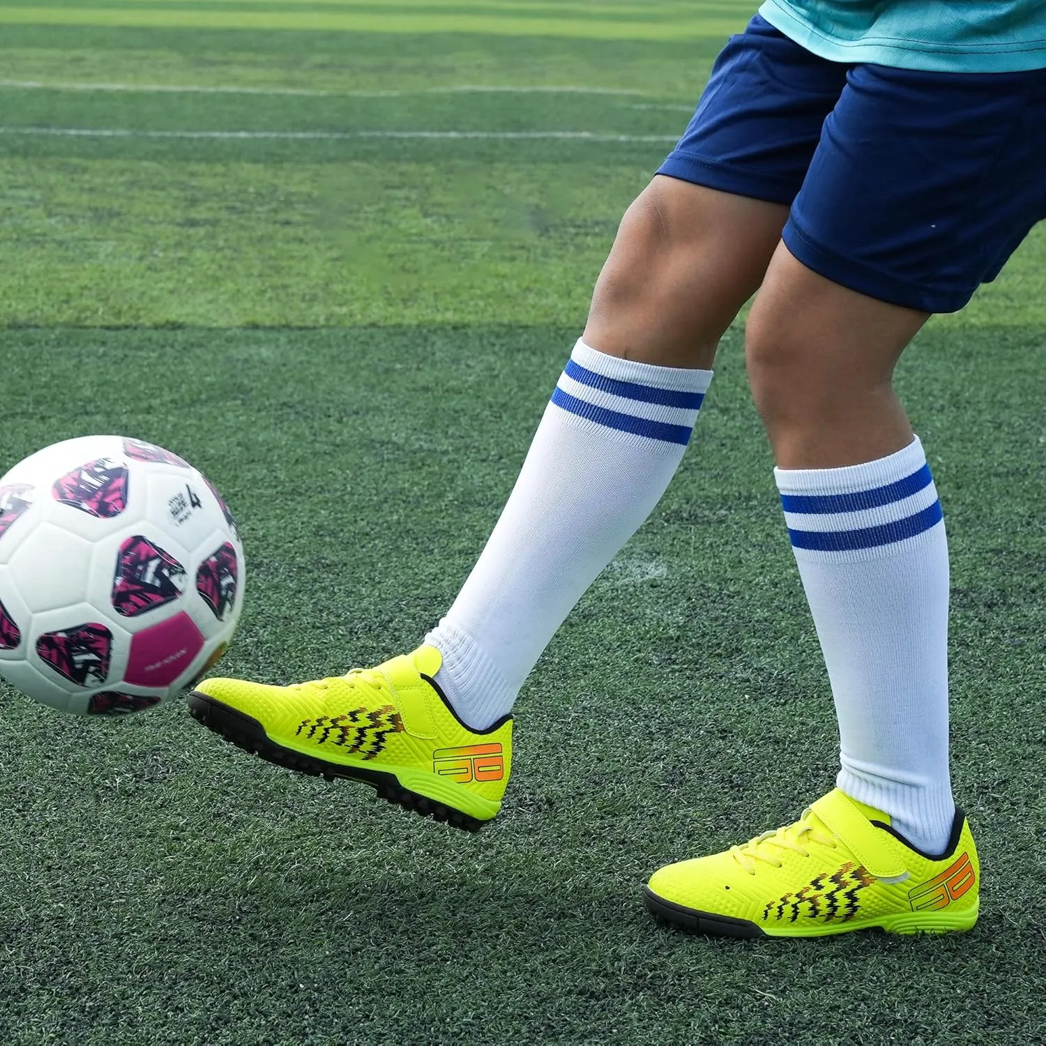 brooman Kids Turf Soccer Shoes Girls Boys Indoor Soccer Shoes