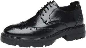 Classic Men's Derby Dress Shoes - Breathable Leather Lining for Conference Seminars, Client Dinners & Formal Presentations