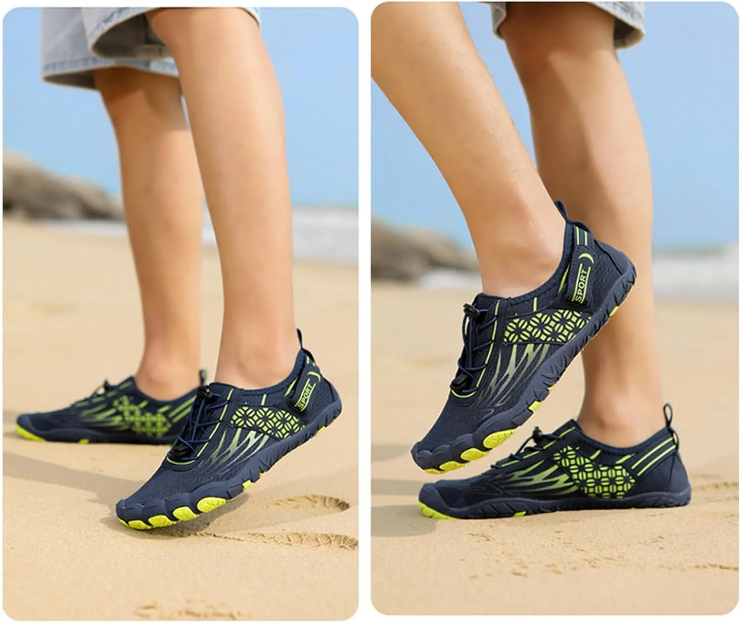 Couple Sports Shoes Outdoor Wading Non Slip Beach Diving Shoes Swimming Riding Fitness Womens Sneaker