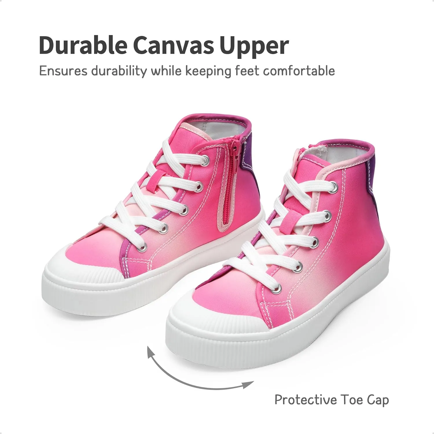 DREAM PAIRS Kids Sneakers Little Boys Girls High Top Canvas Shoes LilLegends CourtStar Casual Walking Shoes