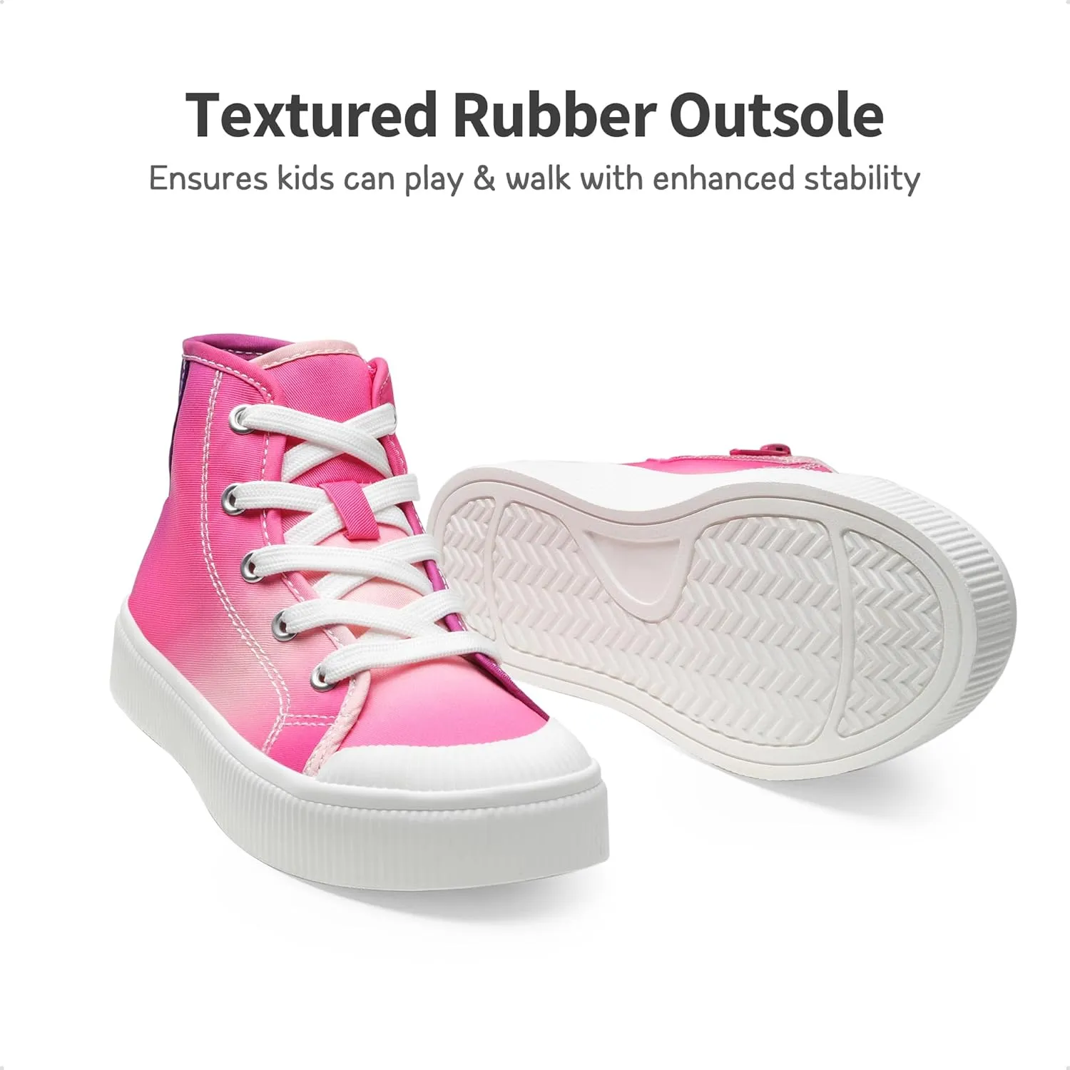 DREAM PAIRS Kids Sneakers Little Boys Girls High Top Canvas Shoes LilLegends CourtStar Casual Walking Shoes