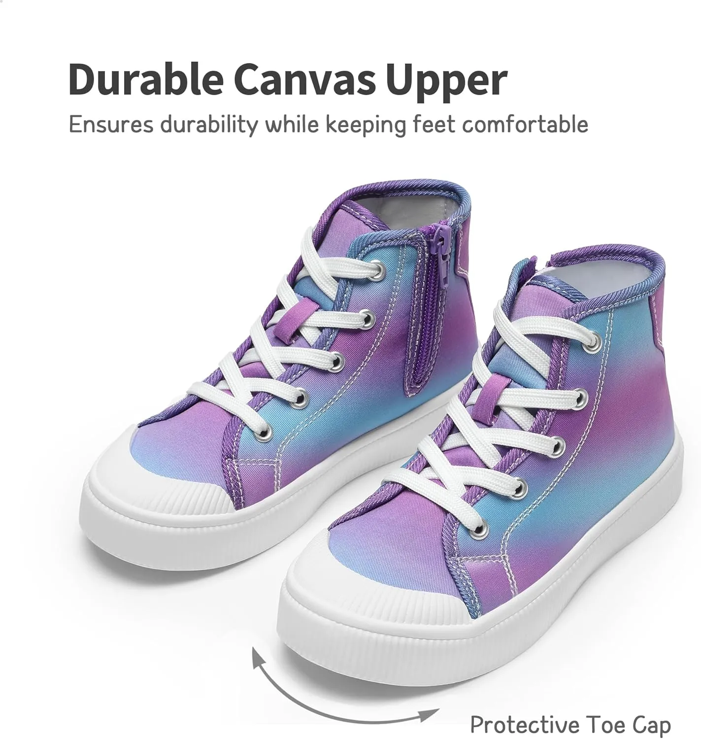DREAM PAIRS Kids Sneakers Little Boys Girls High Top Canvas Shoes LilLegends CourtStar Casual Walking Shoes