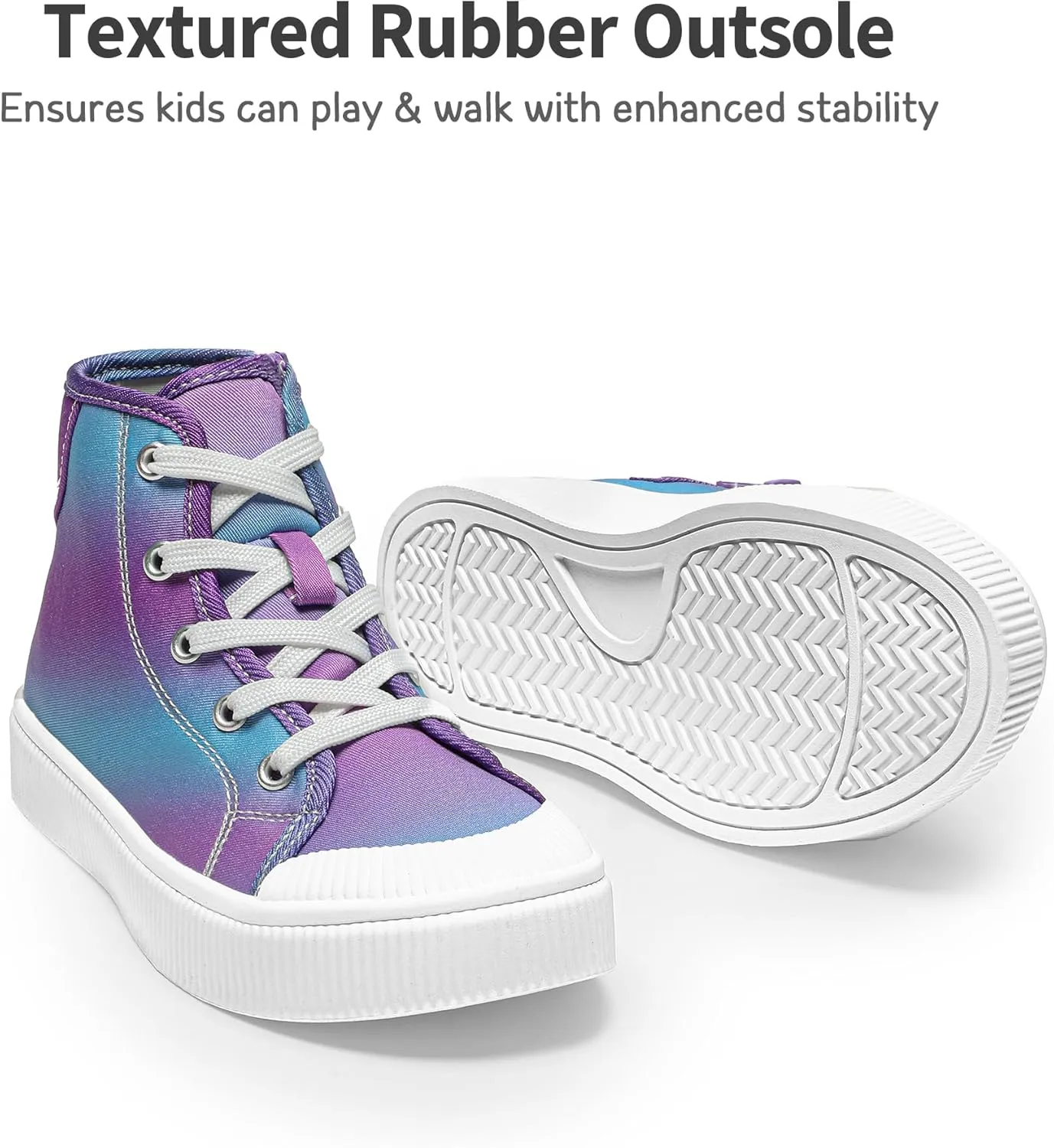 DREAM PAIRS Kids Sneakers Little Boys Girls High Top Canvas Shoes LilLegends CourtStar Casual Walking Shoes