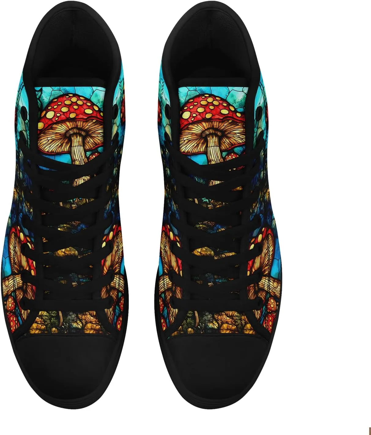 Fashion Skull High-Top Canvas Shoes for Men Women -Unique Vibrant High Top Sneakers Comfortable Casual Shoes