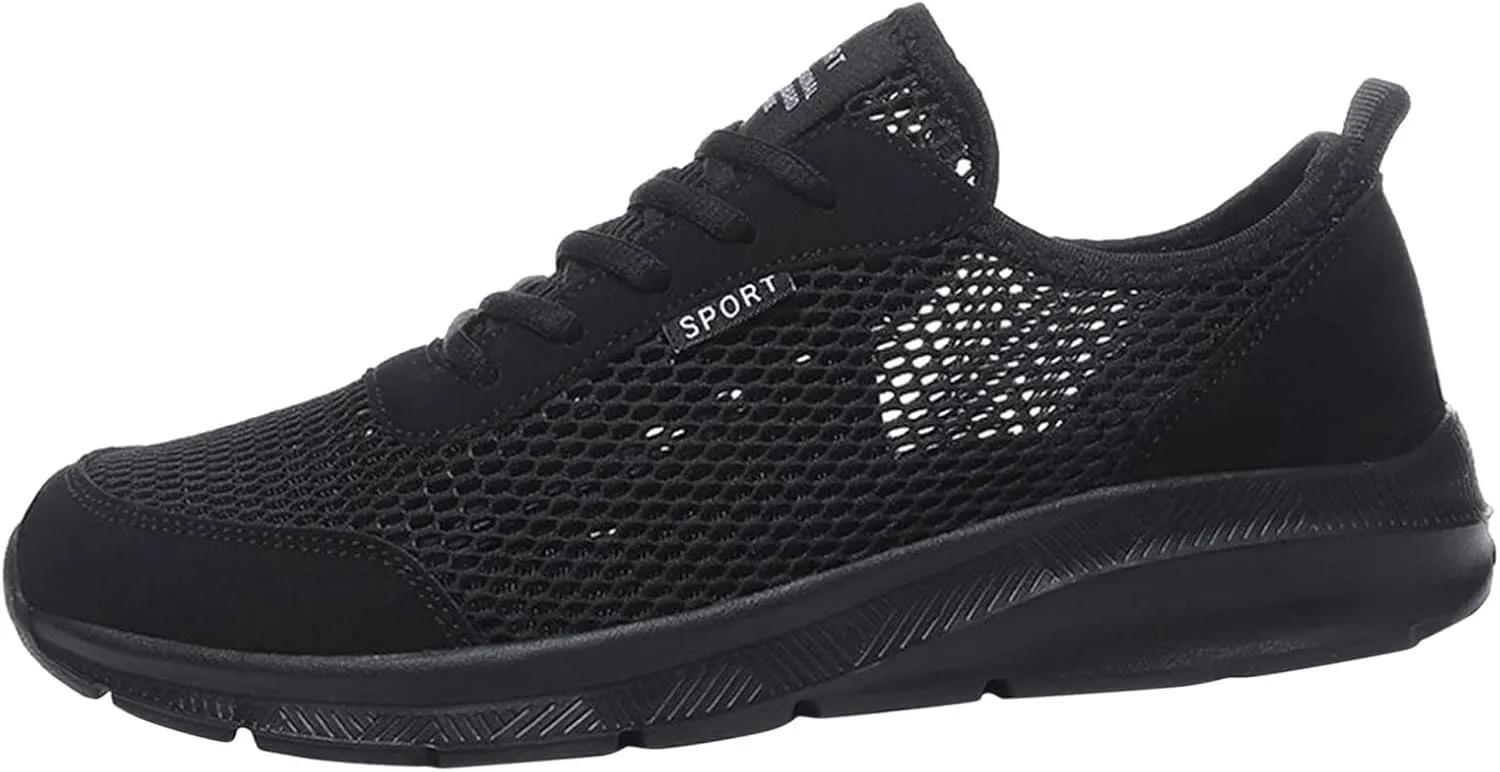 Fashion Summer Men Breathable Mesh Lightweight Comfortable Casual Shoes Sneaker Rack for Men Bedroom Wall