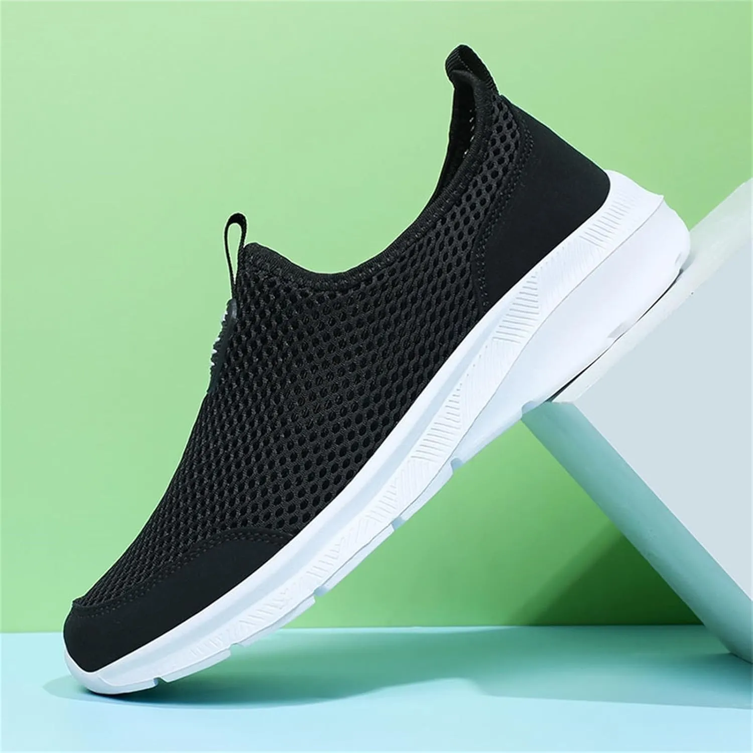 Fashion Summer Men Breathable Mesh Shallow Lace Up Casual Shoes Sneaker Odor Eliminator for Men's Sneaker