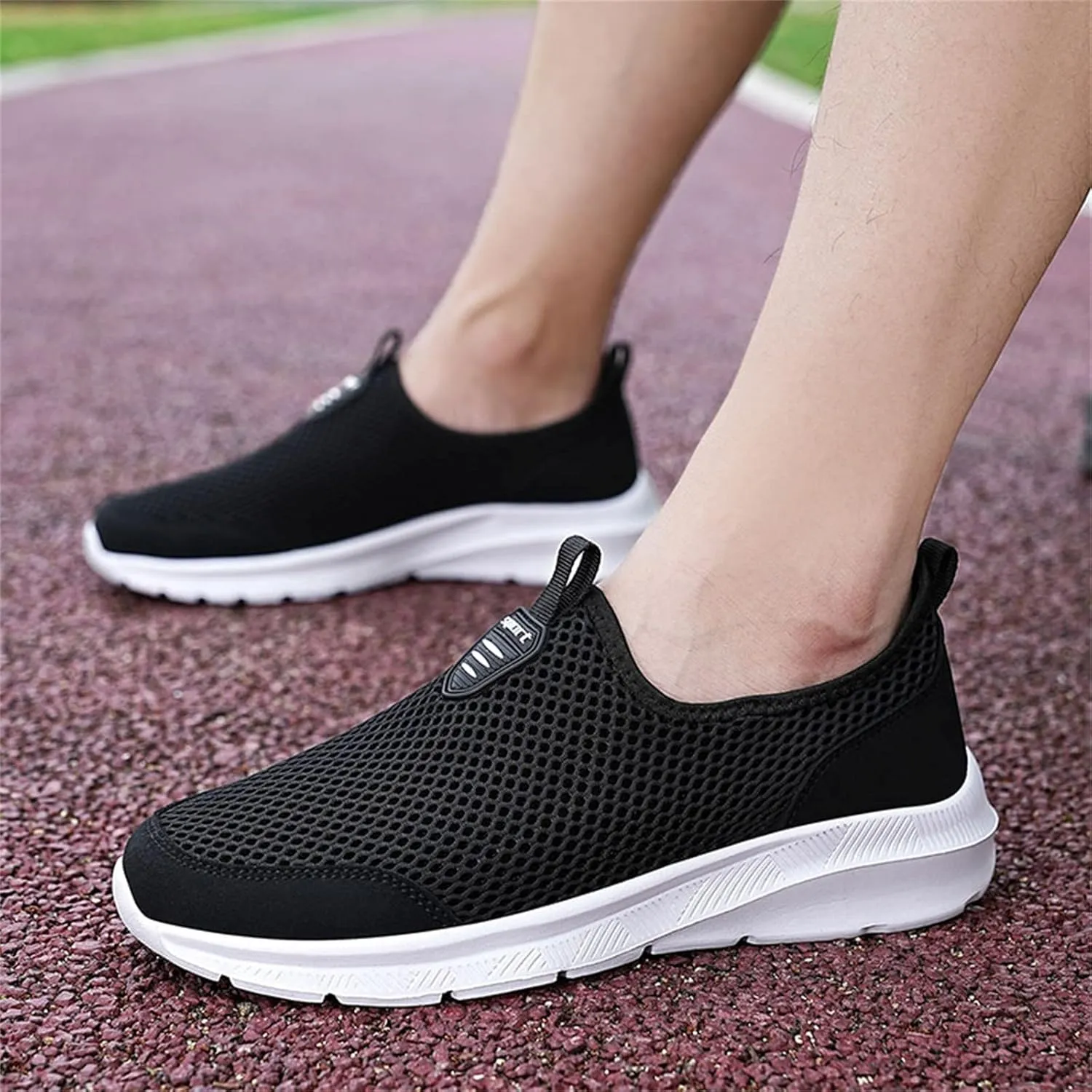 Fashion Summer Men Breathable Mesh Shallow Lace Up Casual Shoes Sneaker Odor Eliminator for Men's Sneaker
