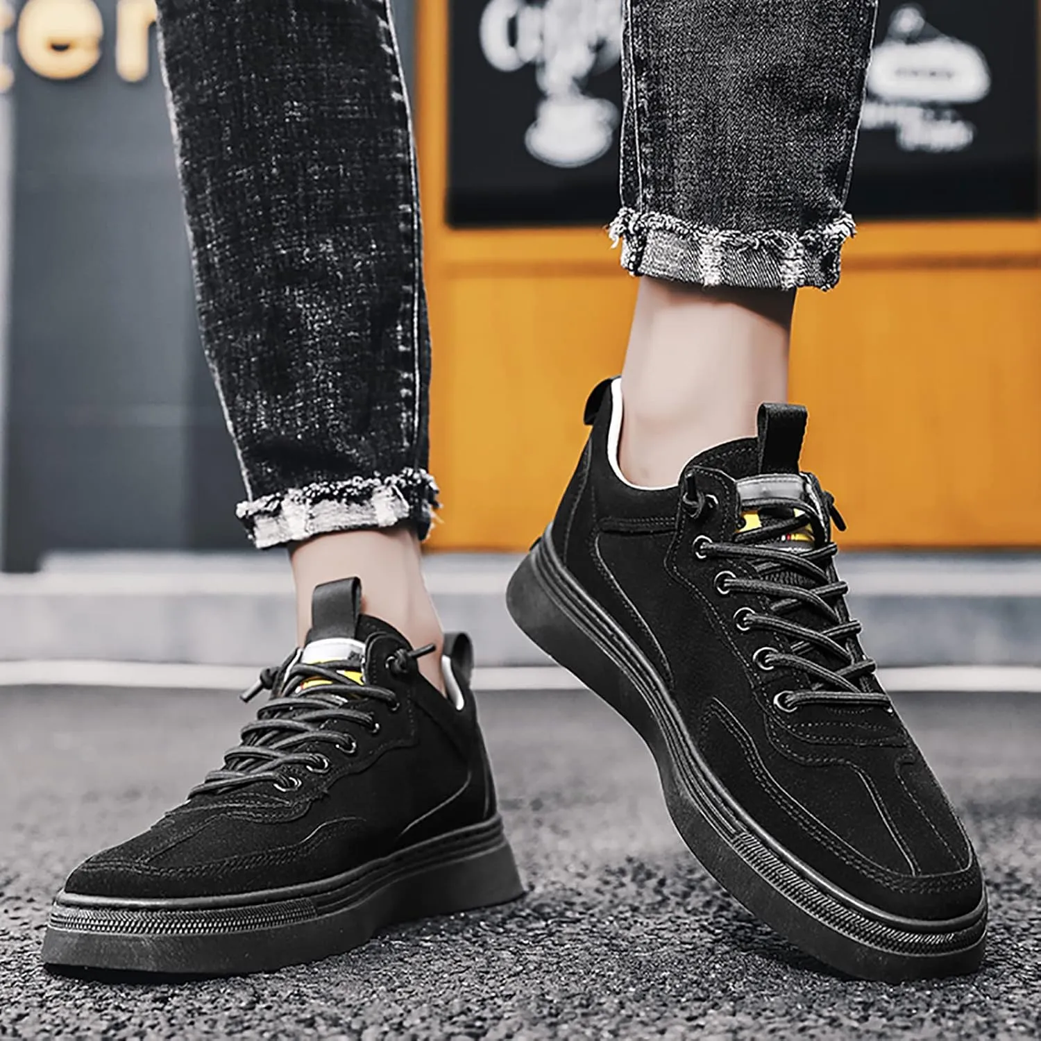 for Men Fashion Casual Lace Up Sport Shoes Skate Mens Sneaker Casual Shoes Boots