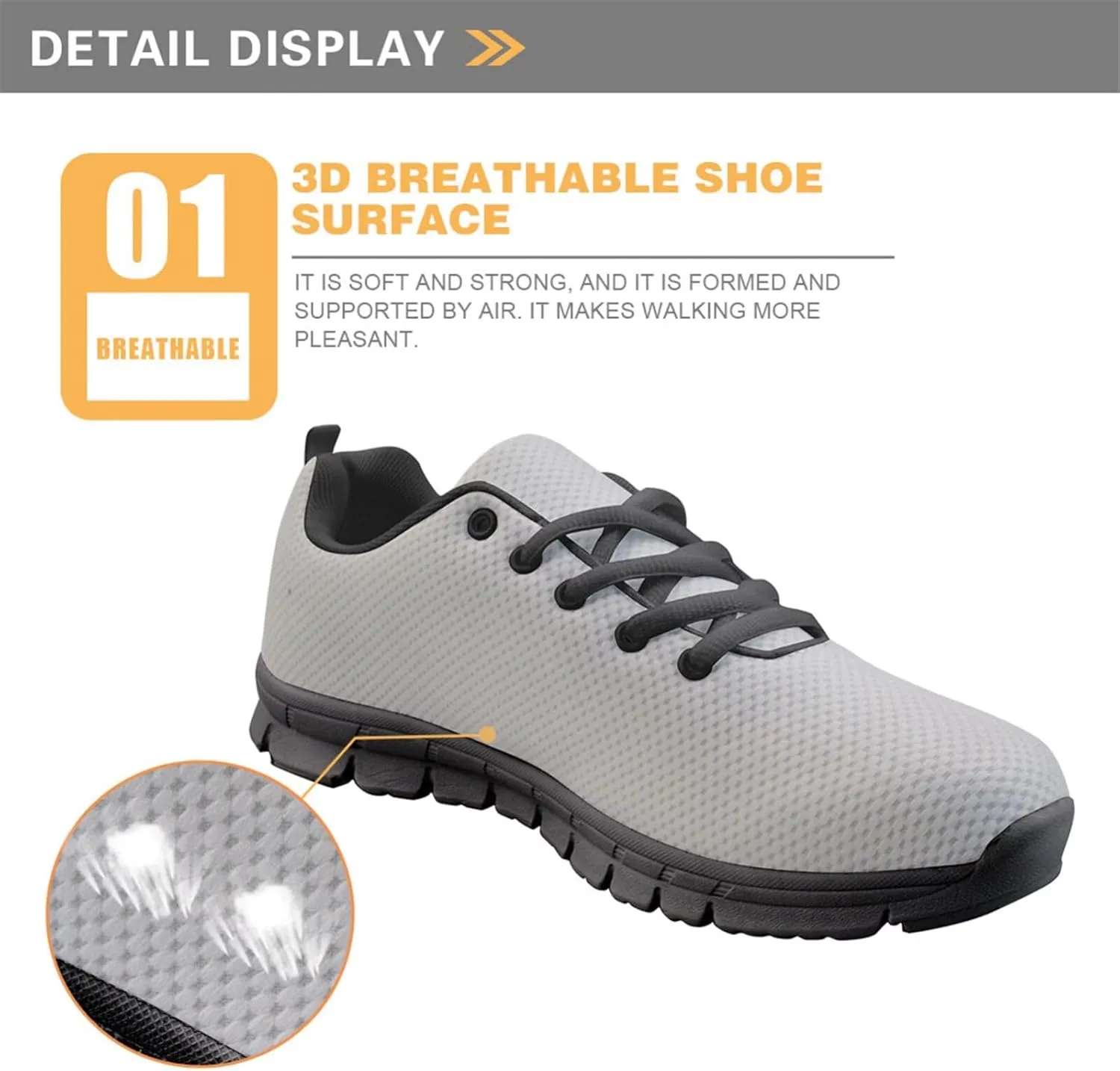 Forchrinse Hawaiian Hibiscus Leaves Lightweight Running Shoes Non Slip Soft Walking Shoes Casual Athletic Shoes