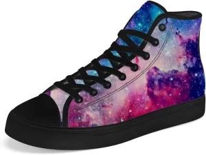 Galaxy High Top Canvas Shoes High Top Sneakers Lace Up Casual Shoes Gifts for Men Women