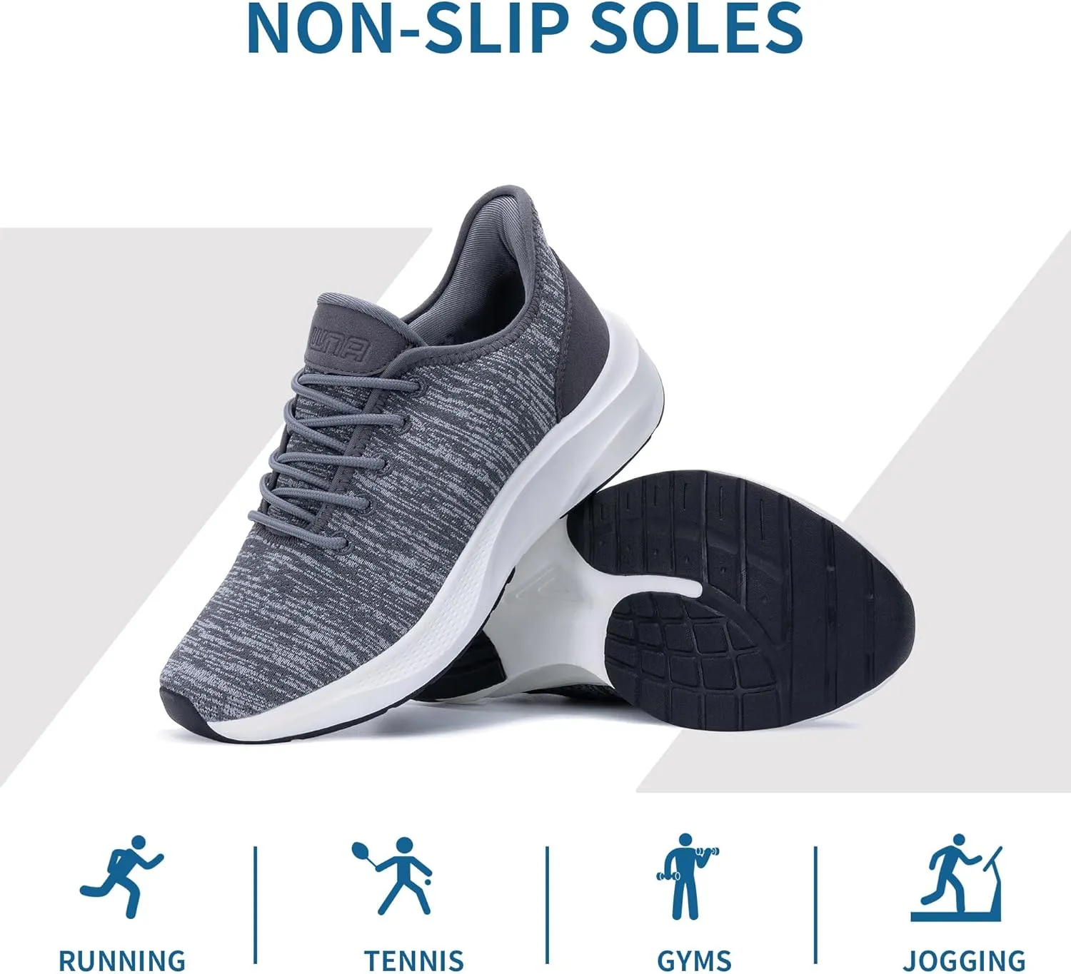 GANNOU Womens Walking Shoes Slip On Sneakers Tennis Lightweight Running Shoes