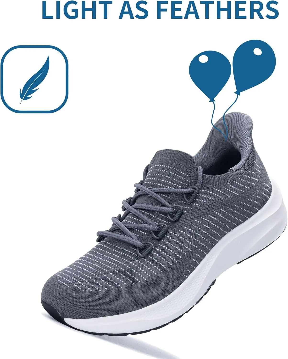 GANNOU Womens Walking Shoes Slip On Sneakers Tennis Lightweight Running Shoes