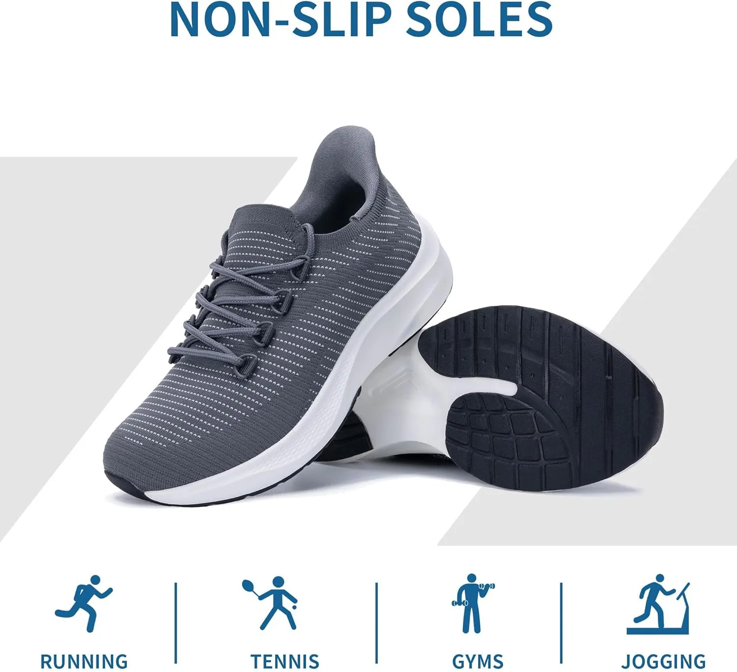 GANNOU Womens Walking Shoes Slip On Sneakers Tennis Lightweight Running Shoes