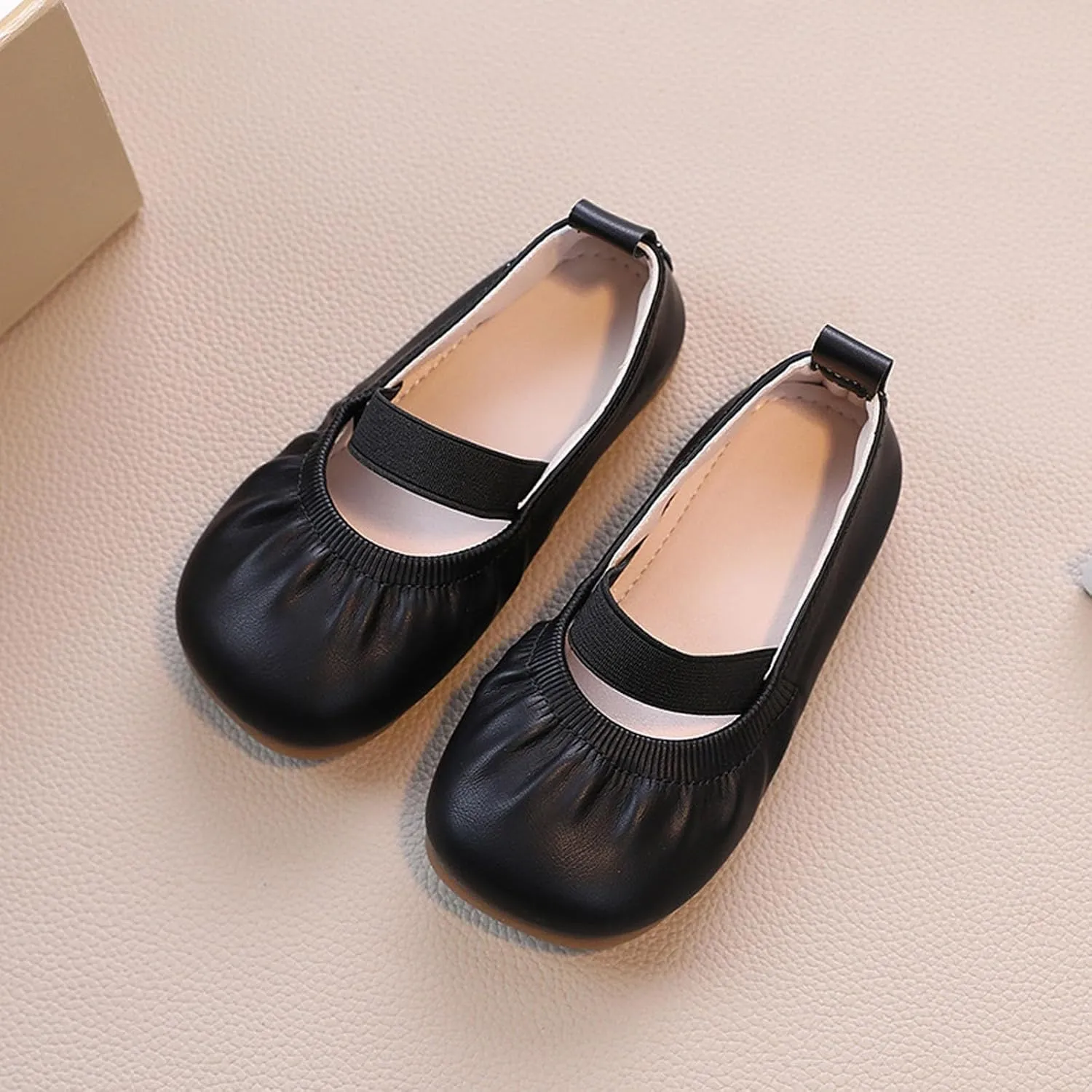 Girl Dress Shoes Square Toe Ballet Flats for Girls Toddler Flower Girl Dress Shoes for Party School Wedding Casual Shoes