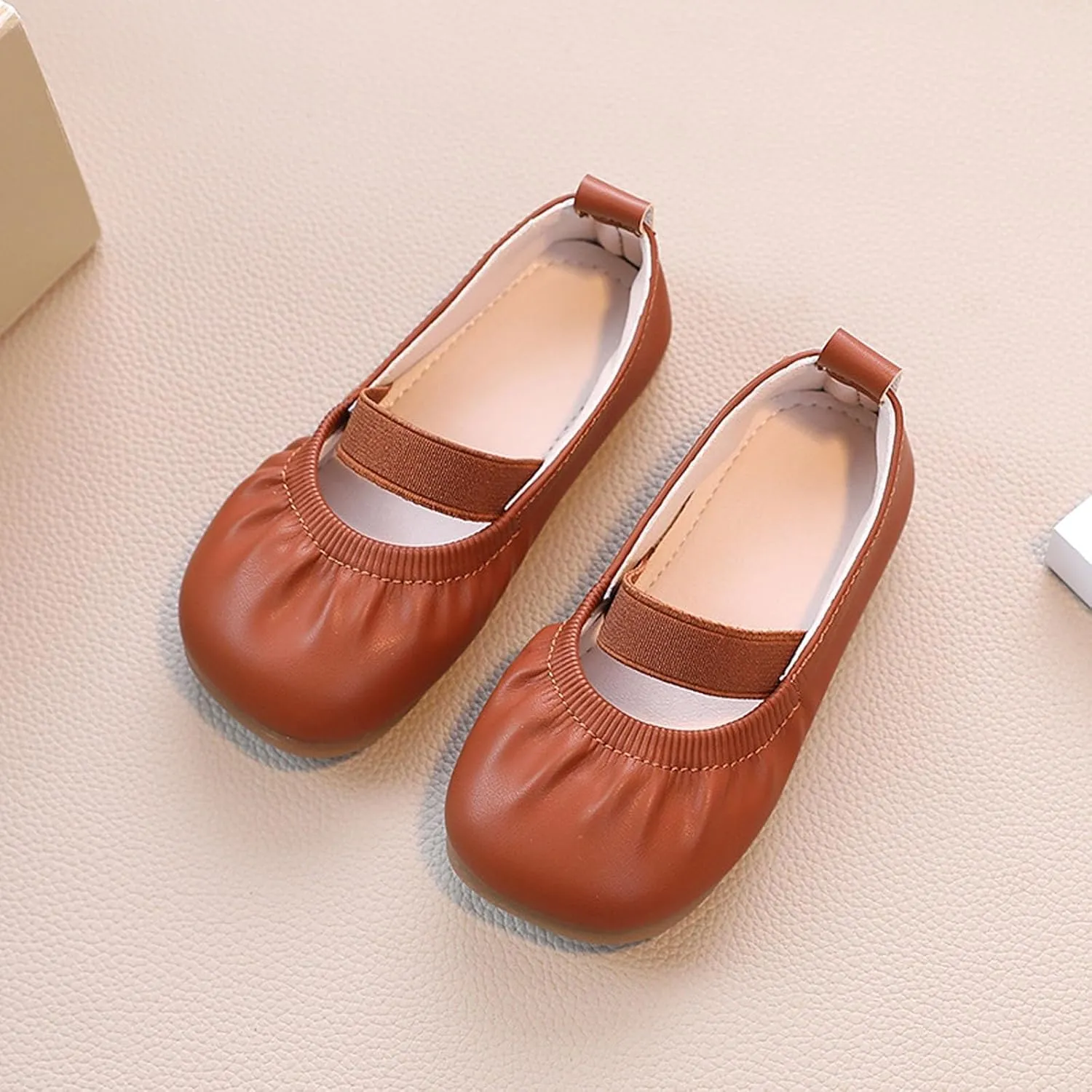 Girl Dress Shoes Square Toe Ballet Flats for Girls Toddler Flower Girl Dress Shoes for Party School Wedding Casual Shoes