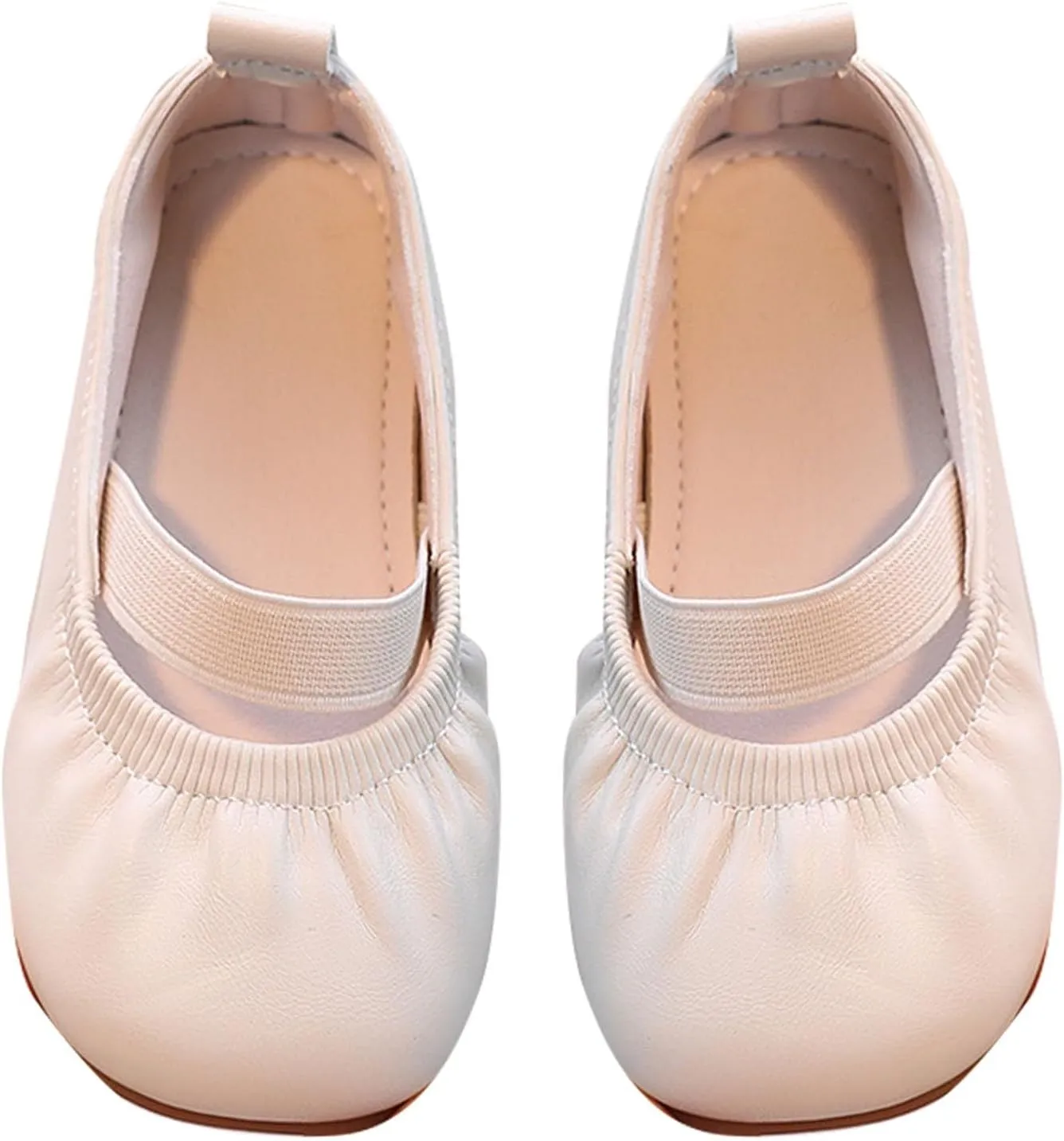 Girl Dress Shoes Square Toe Ballet Flats for Girls Toddler Flower Girl Dress Shoes for Party School Wedding Casual Shoes