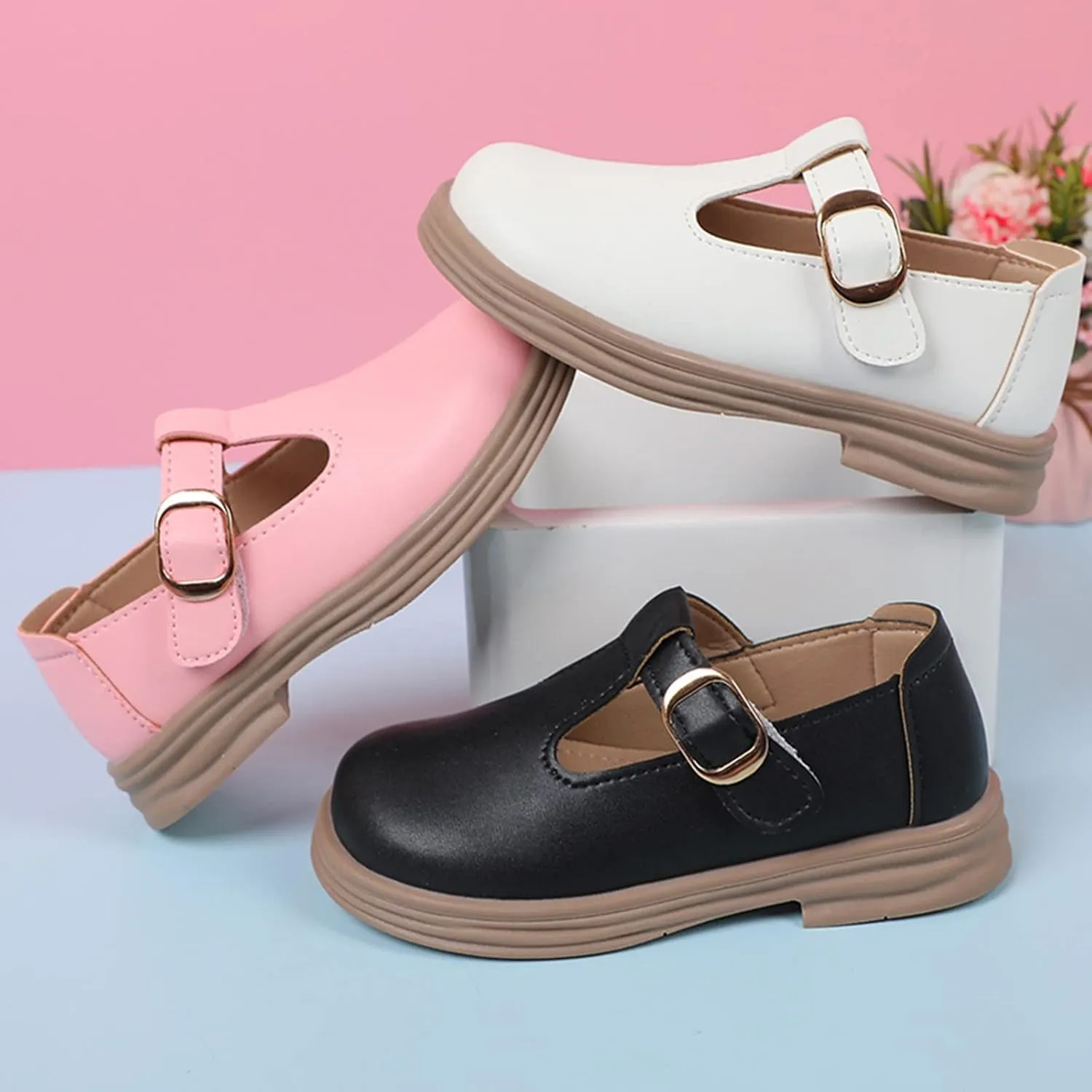 Girl Mary Jane Dress Shoes School Oxford Flats for Girl Party Shoes Toddler Wedding Uniform Platform Shoes