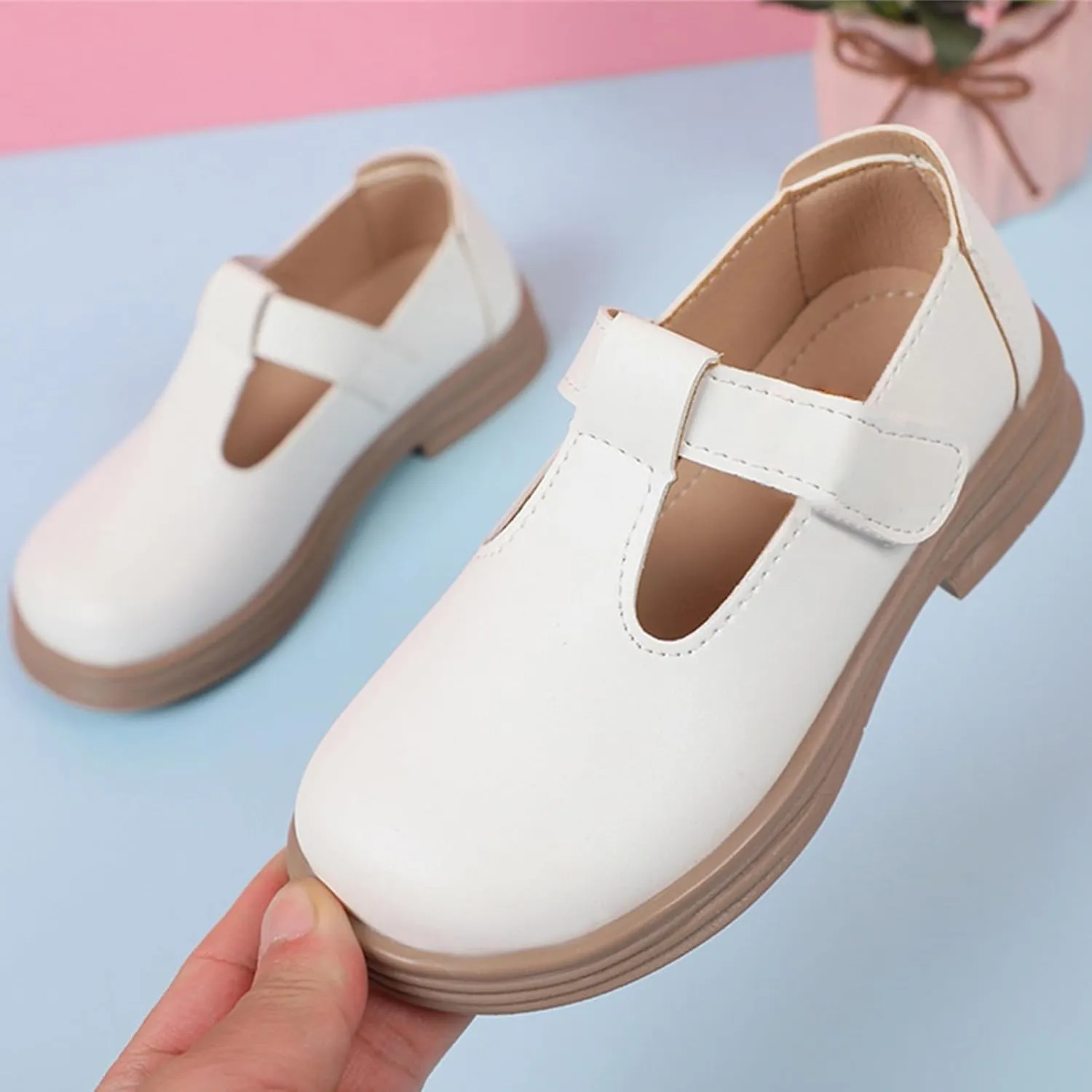 Girl Mary Jane Dress Shoes School Oxford Flats for Girl Party Shoes Toddler Wedding Uniform Platform Shoes