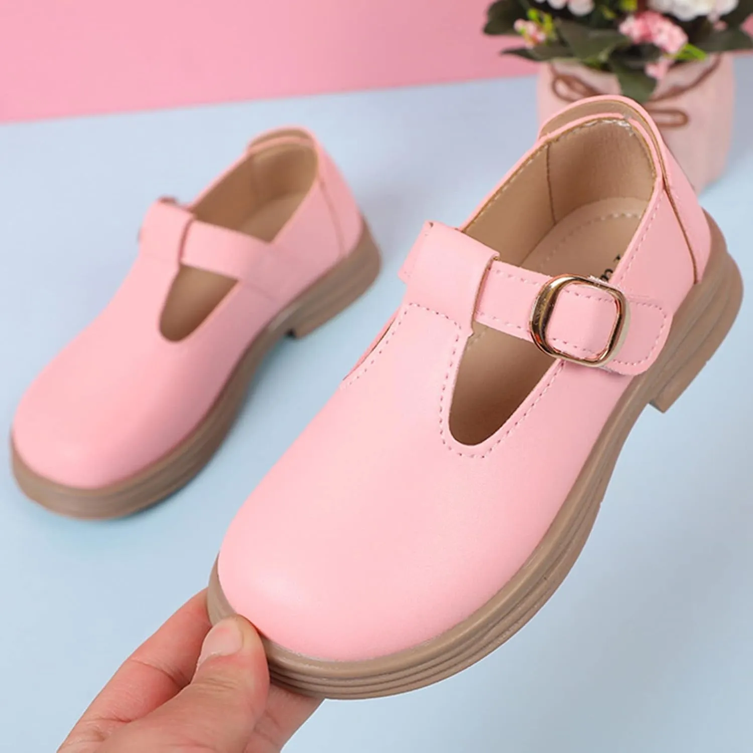 Girl Mary Jane Dress Shoes School Oxford Flats for Girl Party Shoes Toddler Wedding Uniform Platform Shoes
