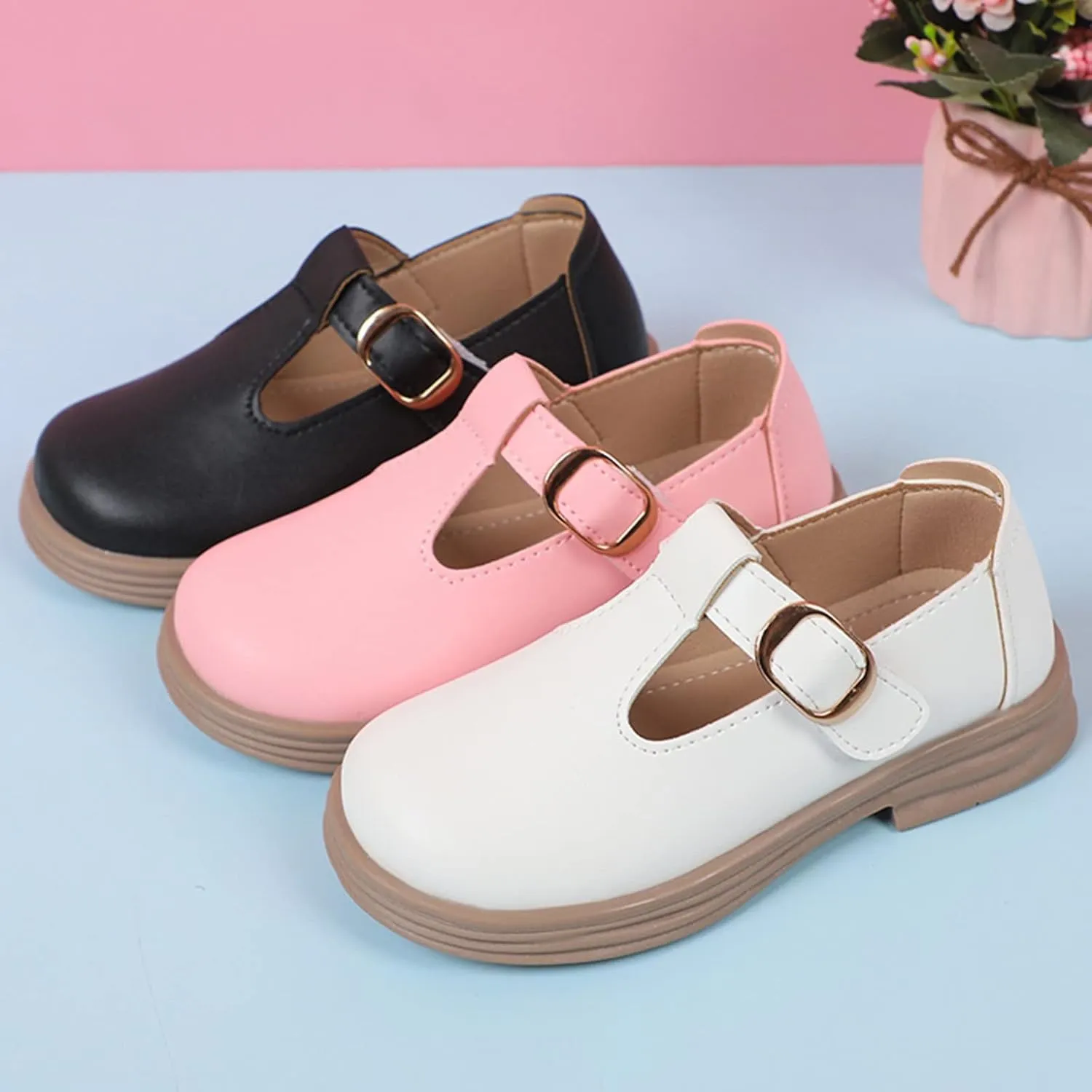 Girl Mary Jane Dress Shoes School Oxford Flats for Girl Party Shoes Toddler Wedding Uniform Platform Shoes