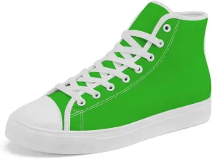 Green High Top Canvas Shoes High Top Sneakers Lace Up Casual Shoes Gifts for Dad Mom