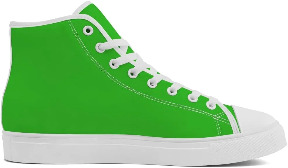 Green High Top Canvas Shoes High Top Sneakers Lace Up Casual Shoes Gifts for Dad Mom