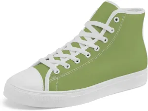 Green High Top Canvas Shoes High Top Sneakers Lace Up Casual Shoes Gifts for Dad Mom