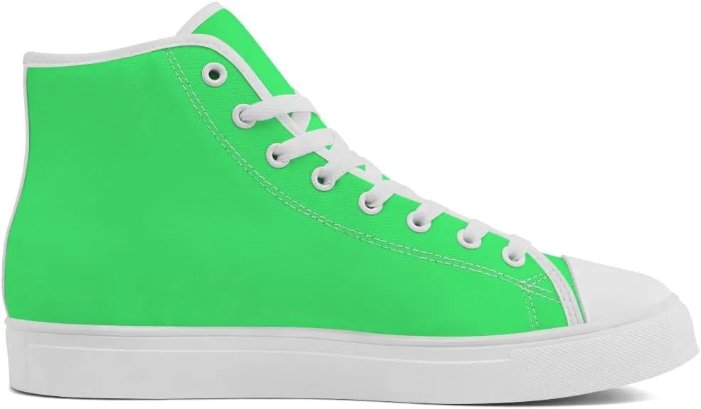 Green High Top Canvas Shoes High Top Sneakers Lace Up Casual Shoes Gifts for Dad Mom