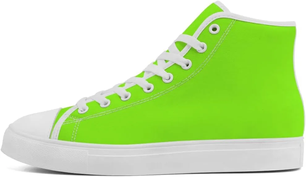 Green High Top Canvas Shoes High Top Sneakers Lace Up Casual Shoes Gifts for Dad Mom
