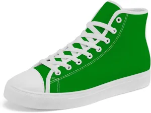 Green High Top Canvas Shoes High Top Sneakers Lace Up Casual Shoes Gifts for Dad Mom