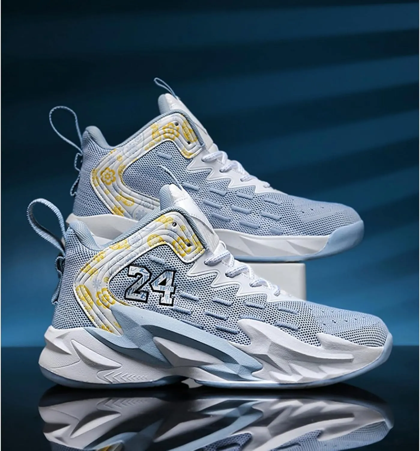 High Top Basketball Shoes Men's Sport Shoes Anti Slip Lightweight Man Fashion Sneakers Running Walking Workout Casual Wear