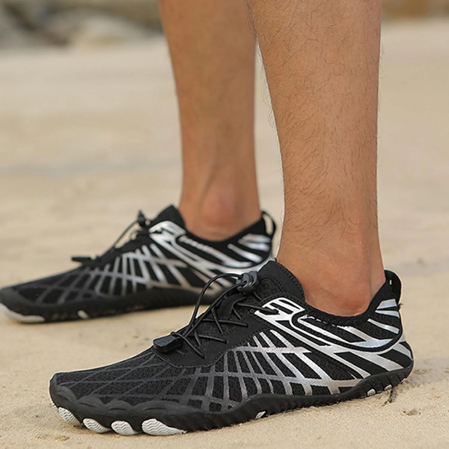 Hiking Footwear Barefoot Shoes Womens Wide Toe Box Sneakers Women Walking Fashion Comfortable Shoes Barefoot Grounded Footwear Zero Drop Lightweight Beach Water Resistant Breathable Running Sneakers