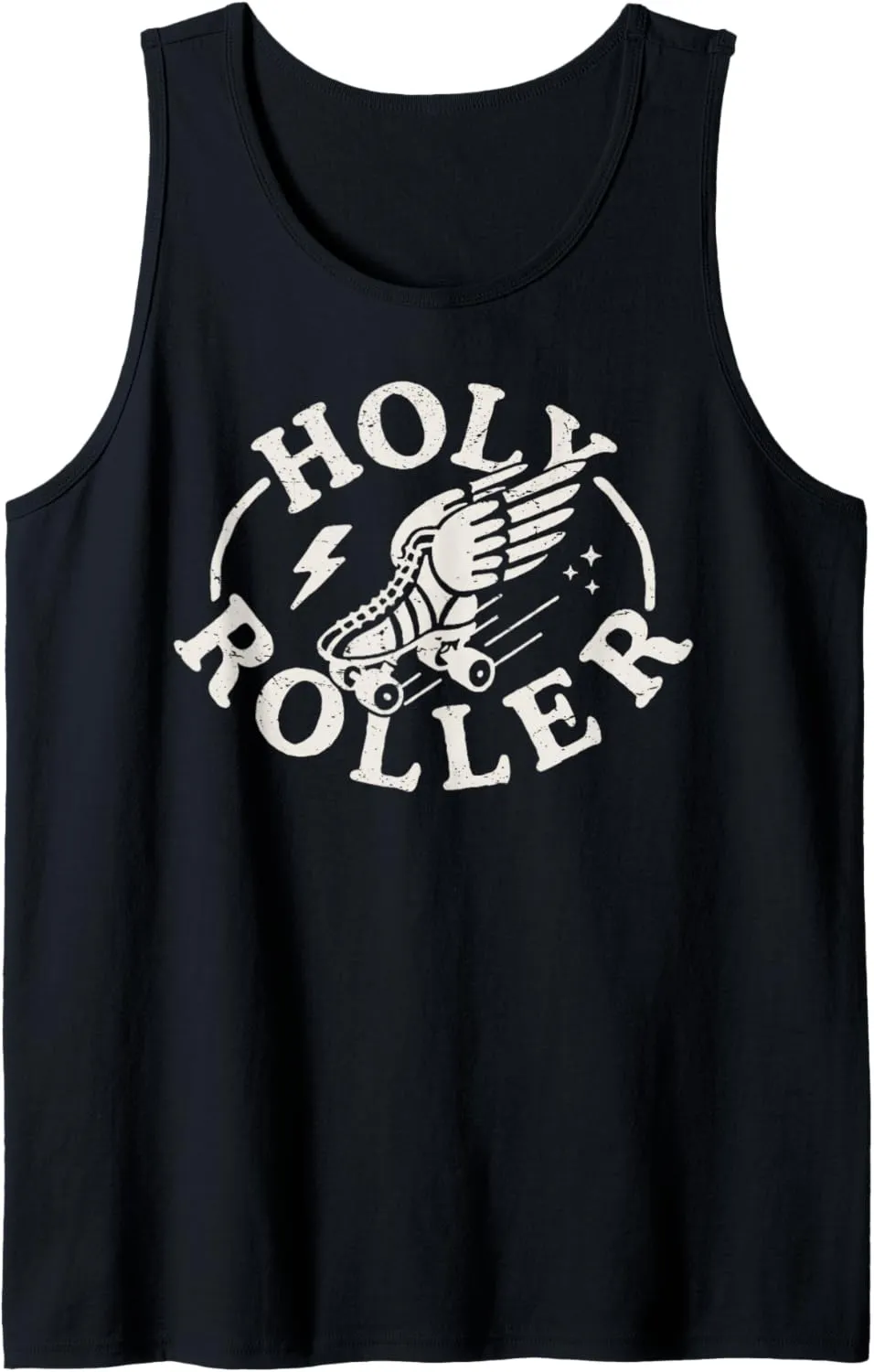 Holy Roller Skating Skater Shoes Retro Vintage 70s 80s Cute Tank Top