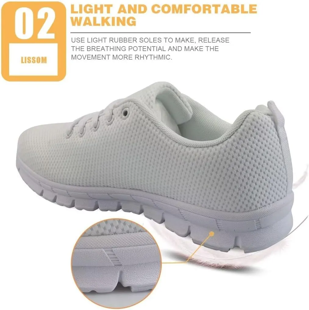 HUGS IDEA Florals Women's Fashion Sneakers Lightweight Running Shoes…