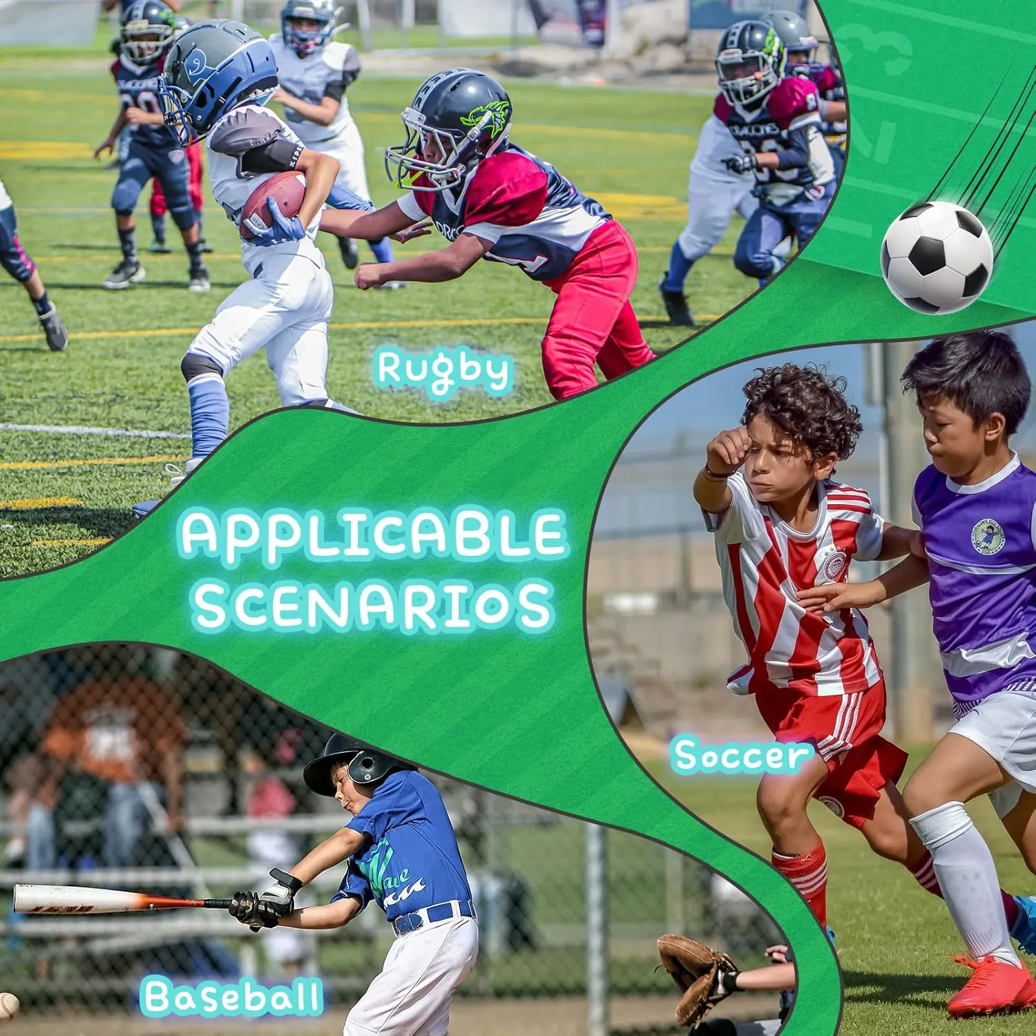 Kids Soccer Cleats Boys Football Cleats Girls Turf Soccer Shoes AG/FG