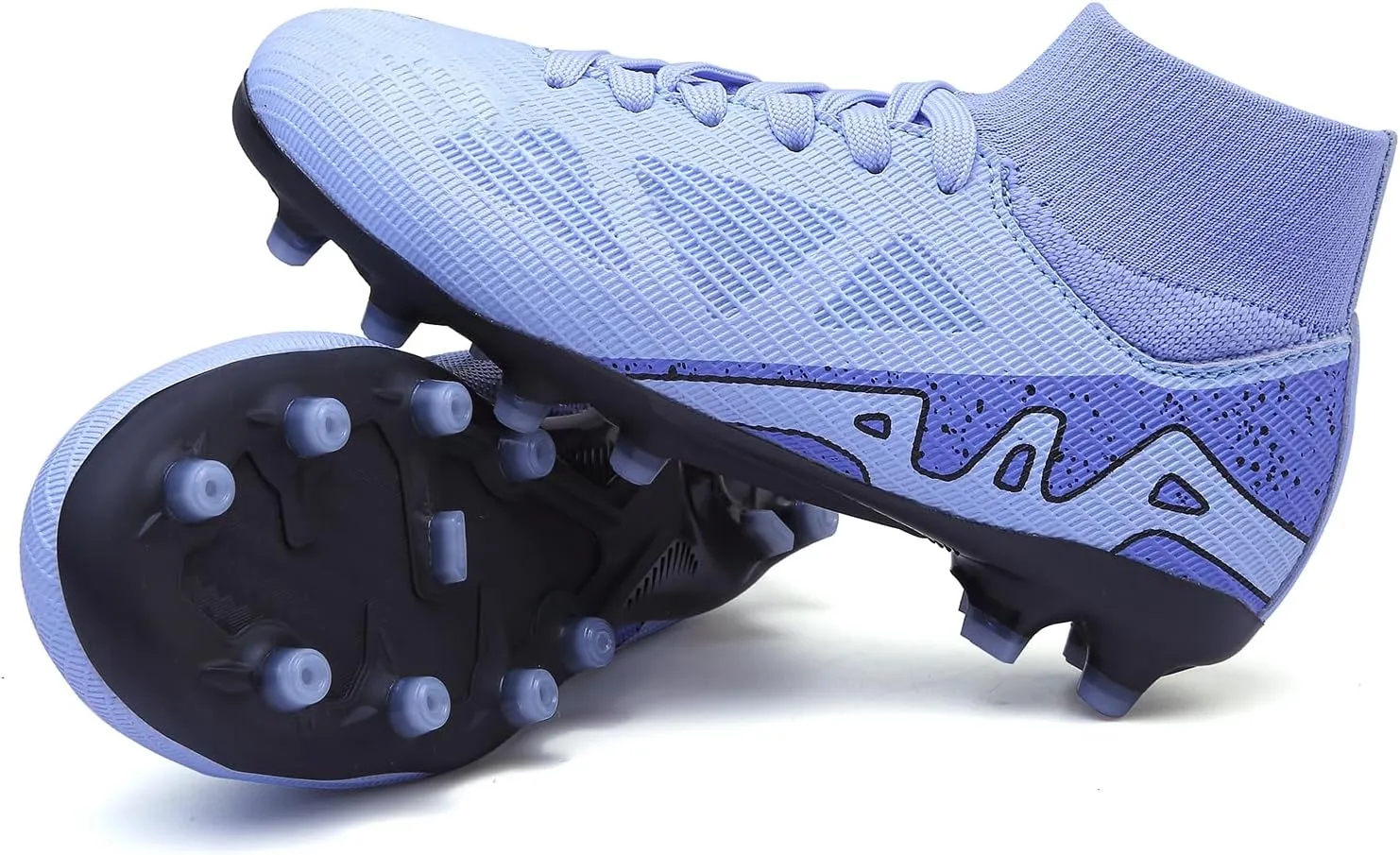 Kids Soccer Cleats Boys Football Cleats Girls Turf Soccer Shoes AG/FG