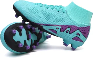 Kids Soccer Cleats Boys Football Cleats Girls Turf Soccer Shoes AG/FG