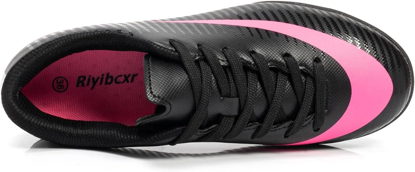 Kids Soccer Cleats Unisex-Child Lightweight Football Shoes Turf Youth Boys Girls Futsal Training Indoor Outdoor