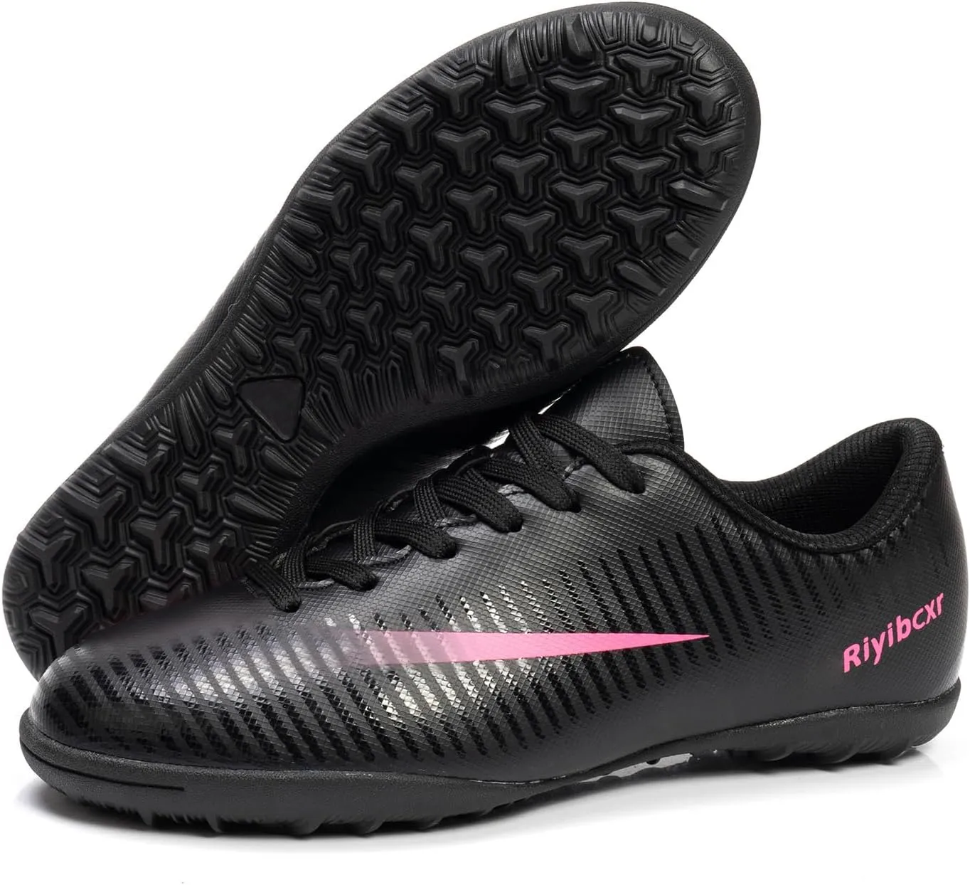 Kids Soccer Cleats Unisex-Child Lightweight Football Shoes Turf Youth Boys Girls Futsal Training Indoor Outdoor