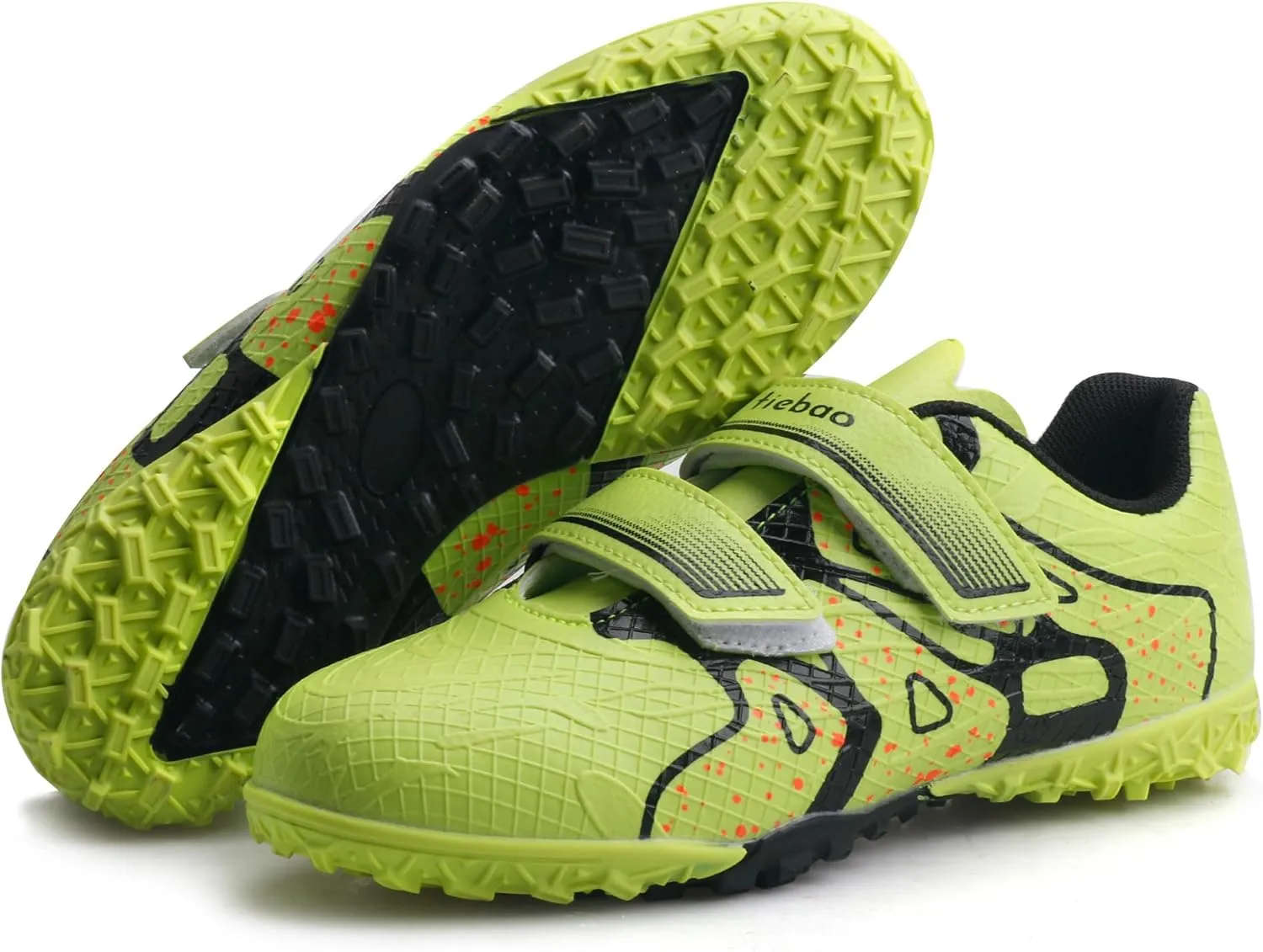 Kids Soccer Shoes Turf Cleats Outdoor for Toddler/Little/Big Boys Girls