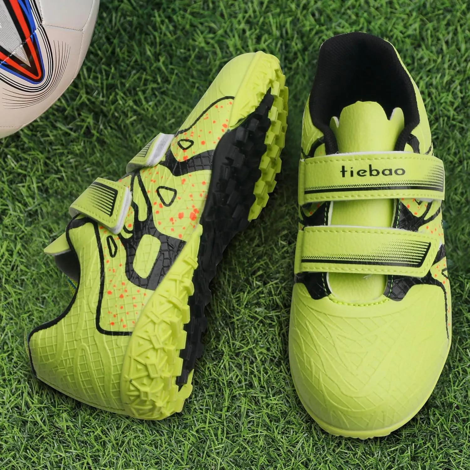 Kids Soccer Shoes Turf Cleats Outdoor for Toddler/Little/Big Boys Girls