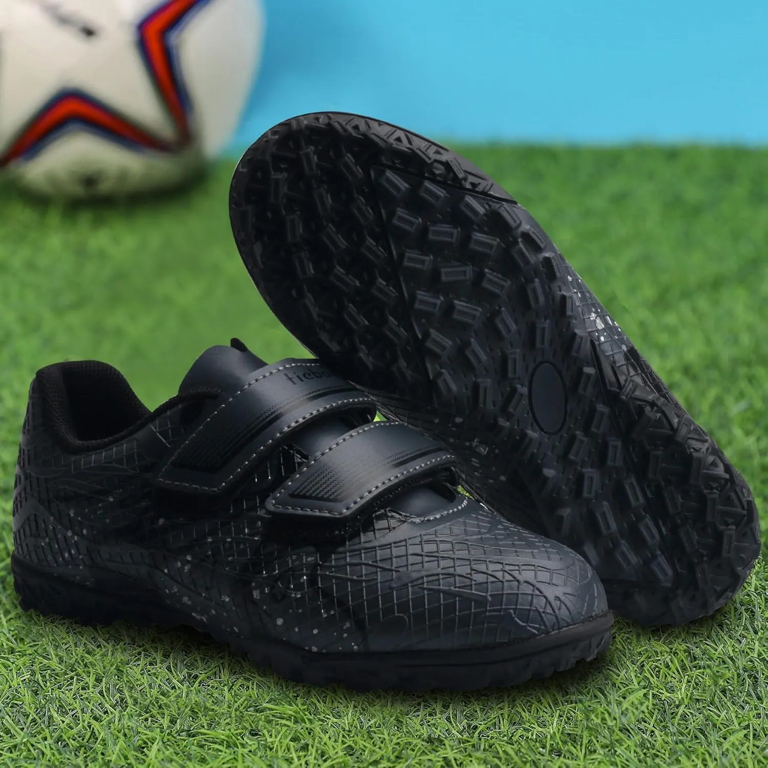 Kids Soccer Shoes Turf Cleats Outdoor for Toddler/Little/Big Boys Girls