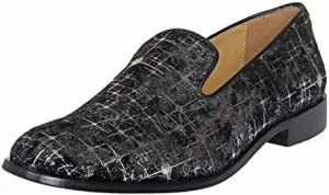 LIBERTYZENO Mens Genuine Leather Adults Tassel Loafer Slip On Dress Shoes for Prom Graduation