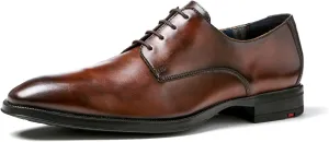 LLOYD Mens Gideon Derby Lace Up Shoes, Regular Size, Brandy, 9 US