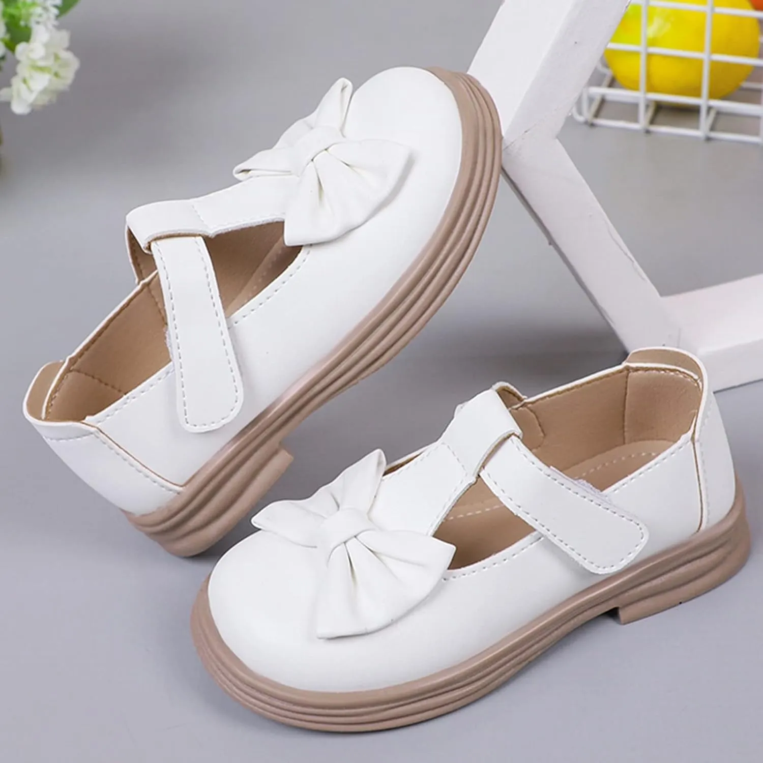 Mary Jane Dress Shoes for Girl Toddler Kids Platform Uniform Shoes School Oxford Flats for Girl Party Wedding Shoes