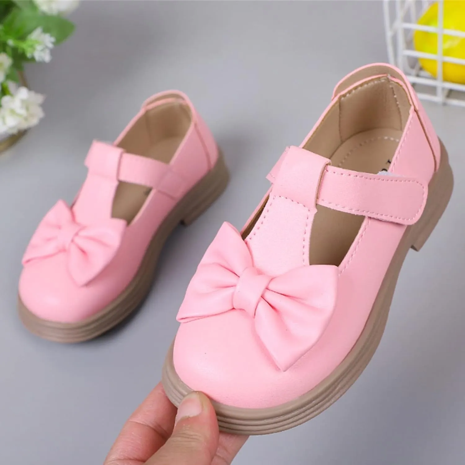 Mary Jane Dress Shoes for Girl Toddler Kids Platform Uniform Shoes School Oxford Flats for Girl Party Wedding Shoes
