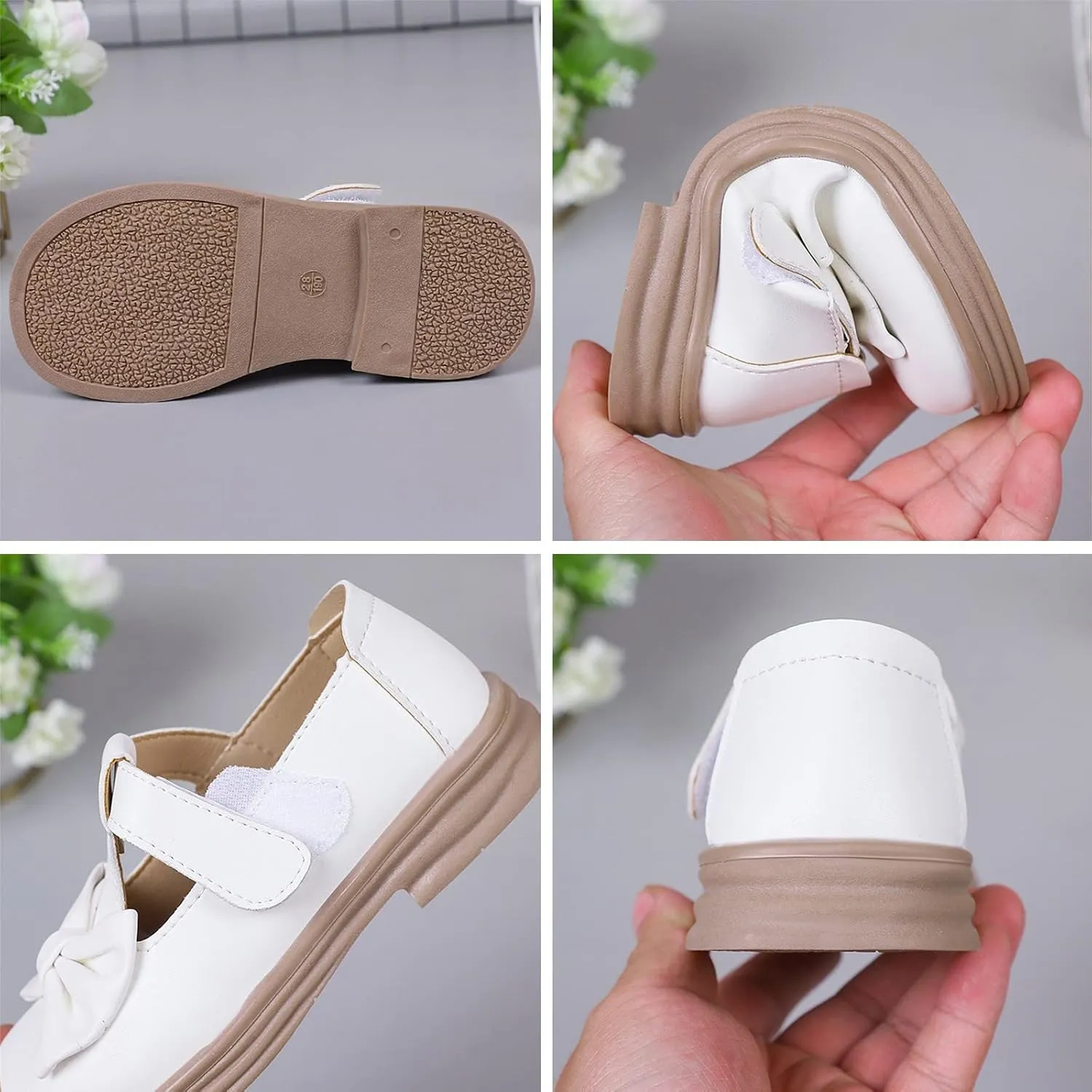 Mary Jane Dress Shoes for Girl Toddler Kids Platform Uniform Shoes School Oxford Flats for Girl Party Wedding Shoes